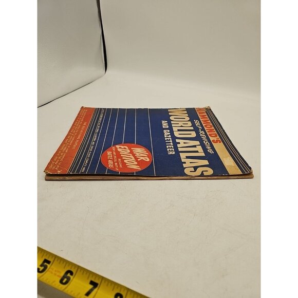 1942 HAMMOND'S Self Revising World Atlas And Gazetteer War Edition. - Picture 3 of 5